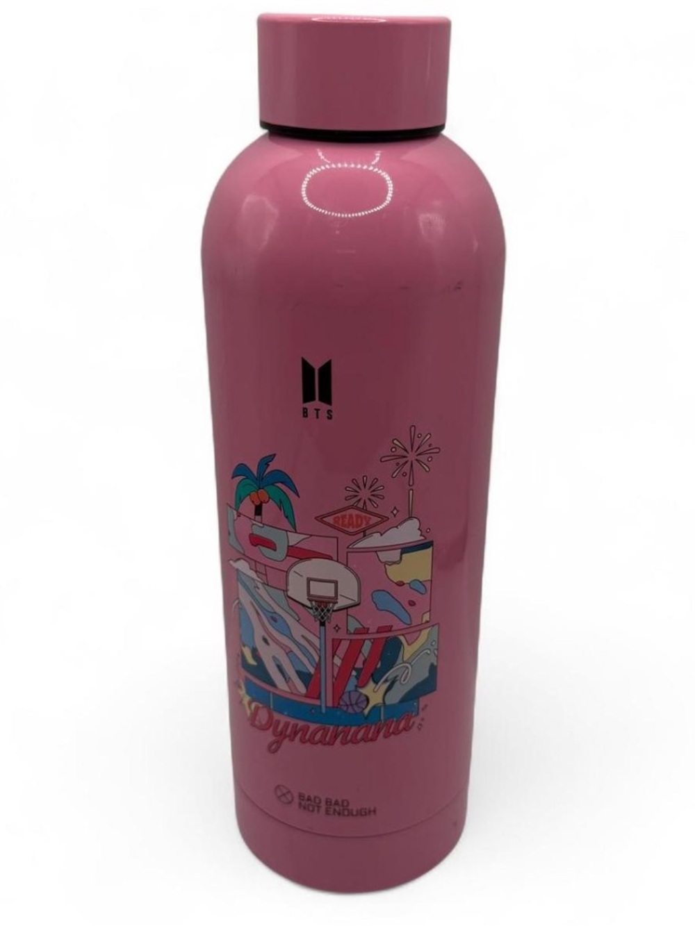 BTS x BBNE "Dynamite" Water Bottle in pink